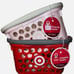 Target Toy Shopping Basket Pink & Red SET