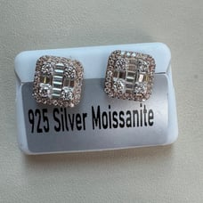 925 Sterling Silver Moissanite Earrings