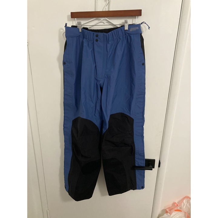 Mountain Equipment Co-Op Men's Vintage Gore-Tex Ski Pants, Blue/Black, Large