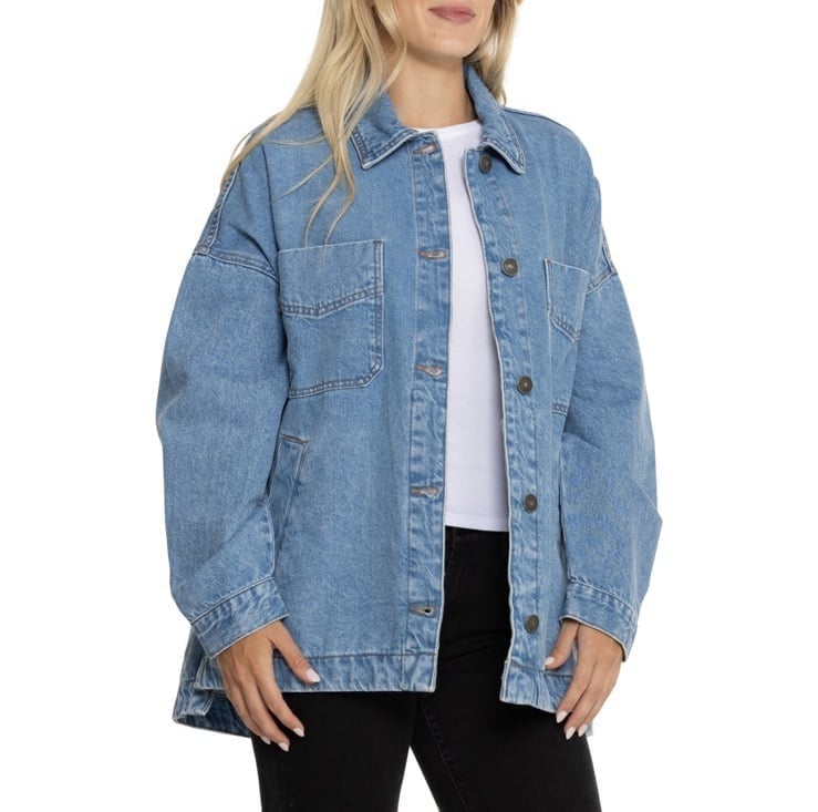 LAST ONE NWT Free People Women's Madison City Denim Jacket S