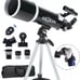 HEXEUM AZ80600 80mm Aperture 600mm Astronomical Portable Telescope NEW