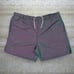 Vintage Surf Style Swim Shorts Chameleon Green Nylon Lined 6 Inseam 90s