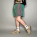 Vintage Surf Style Swim Shorts Chameleon Green Nylon Lined 6 Inseam 90s