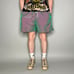 Vintage Surf Style Swim Shorts Chameleon Green Nylon Lined 6 Inseam 90s
