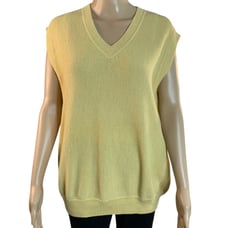 Alpaca Suri Men's Medium Golf Sweater Vest V-Neck Handcraft 100% Alpaca Pullover