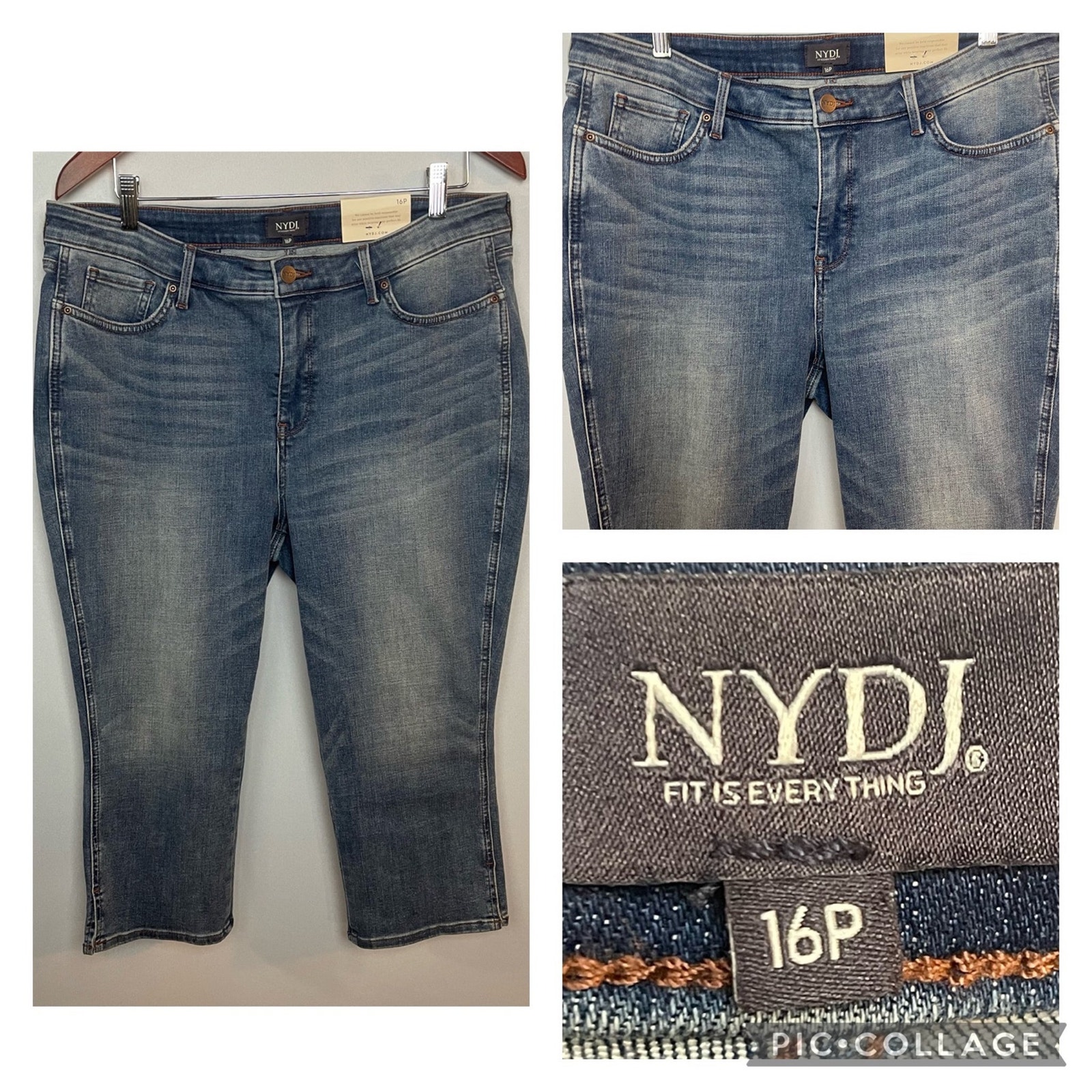 NYDJ Capri Jeans Size 16P NWT