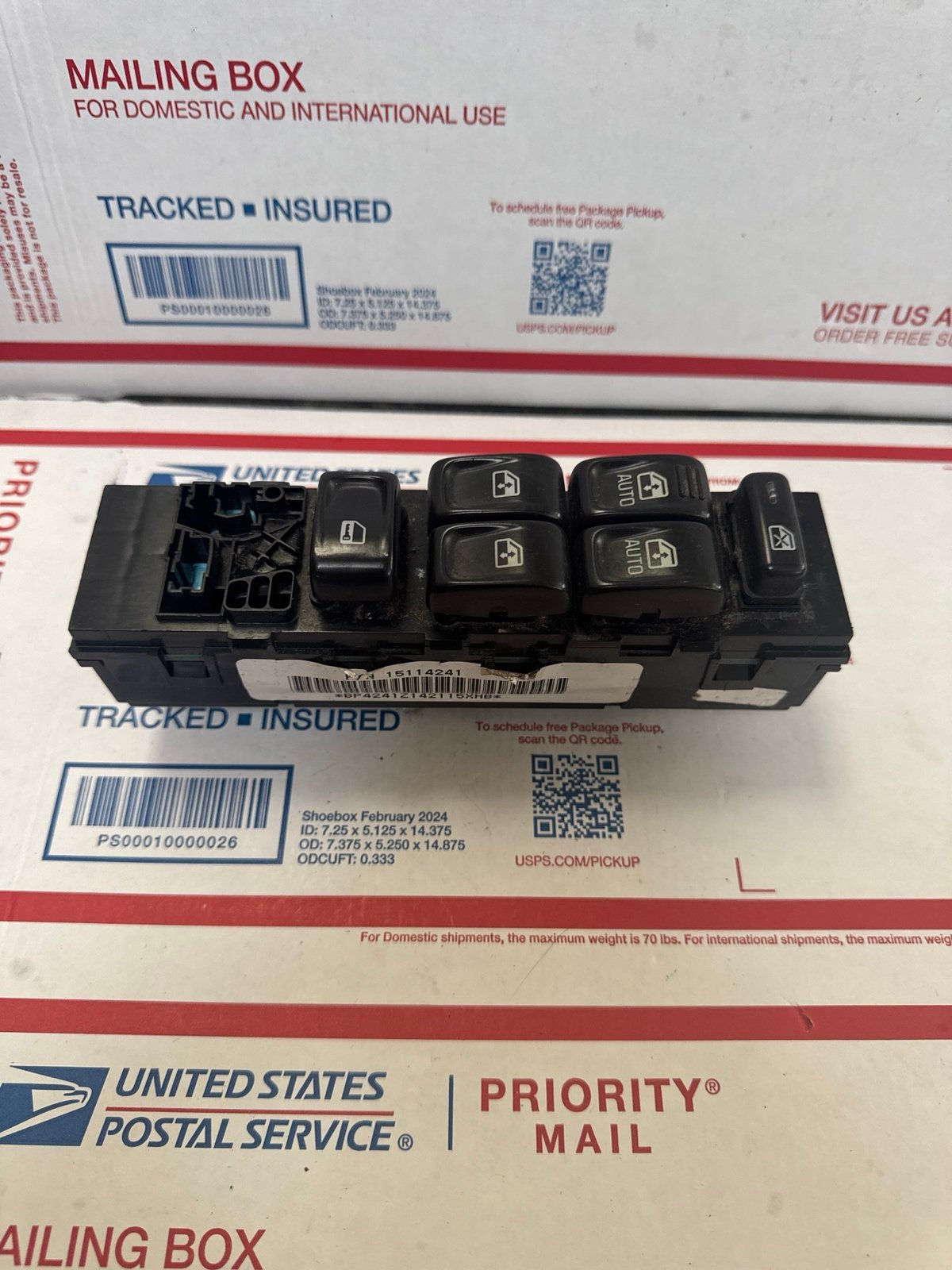 06-09 Chevy Trailblazer Envoy Driver Master Window Switch Black OEM