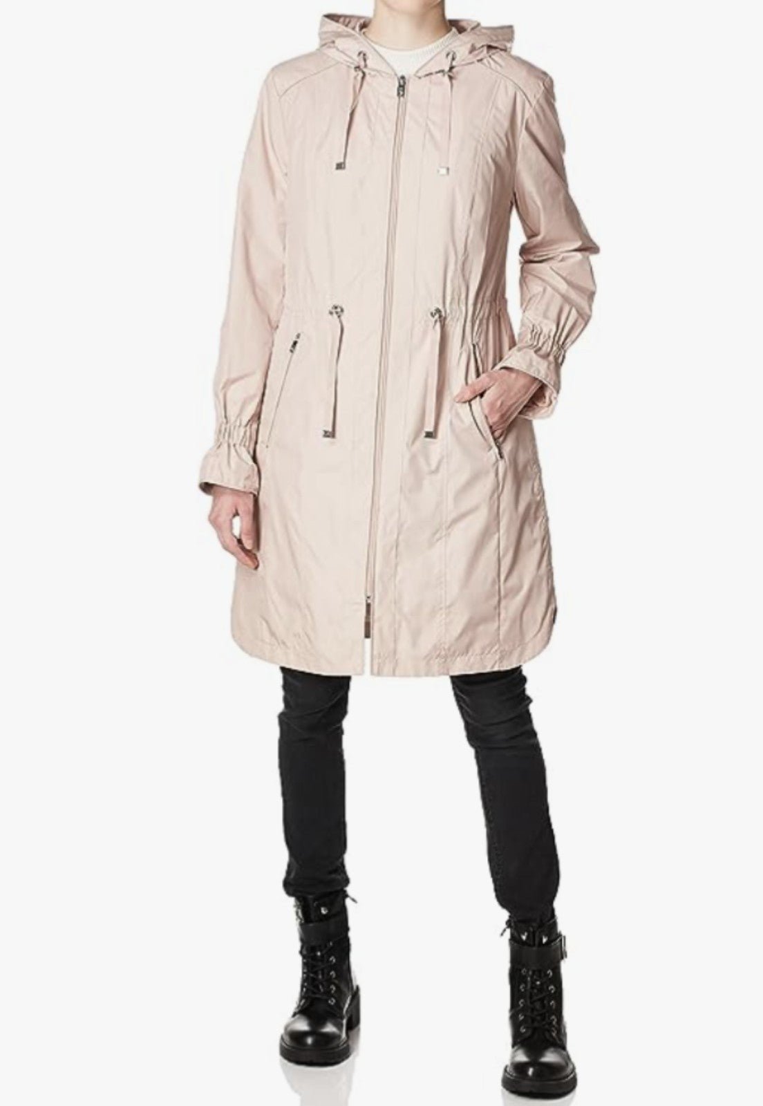 NWT Cole Haan Women's Hooded Anorack Rain Coat Size S