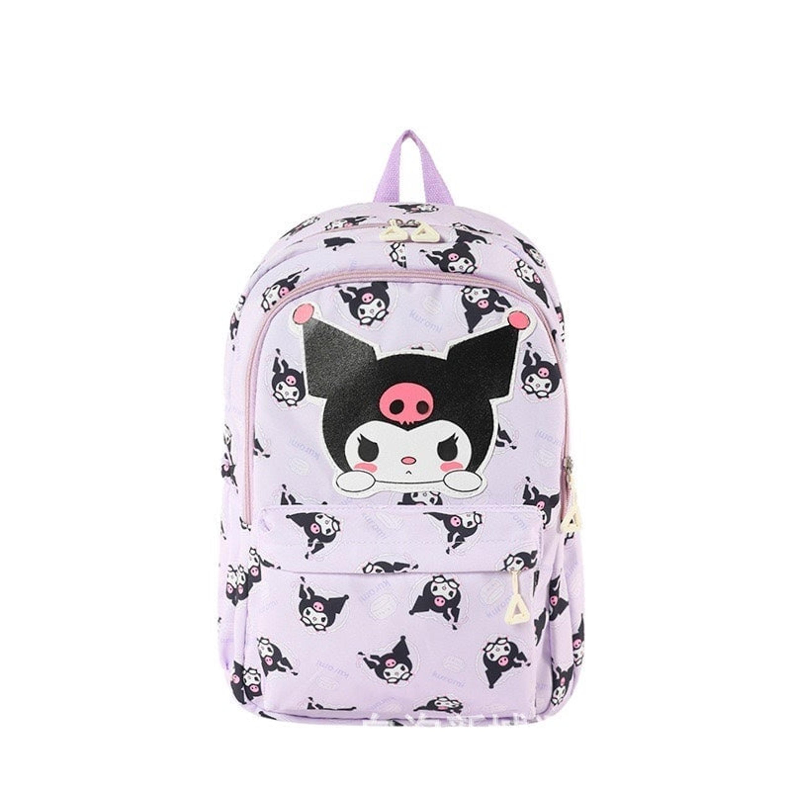 Sanrio Kawaii Kuromi Kids School Backpack Big Size NEW