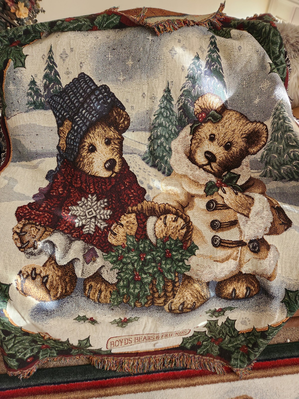 Boyds bear throw