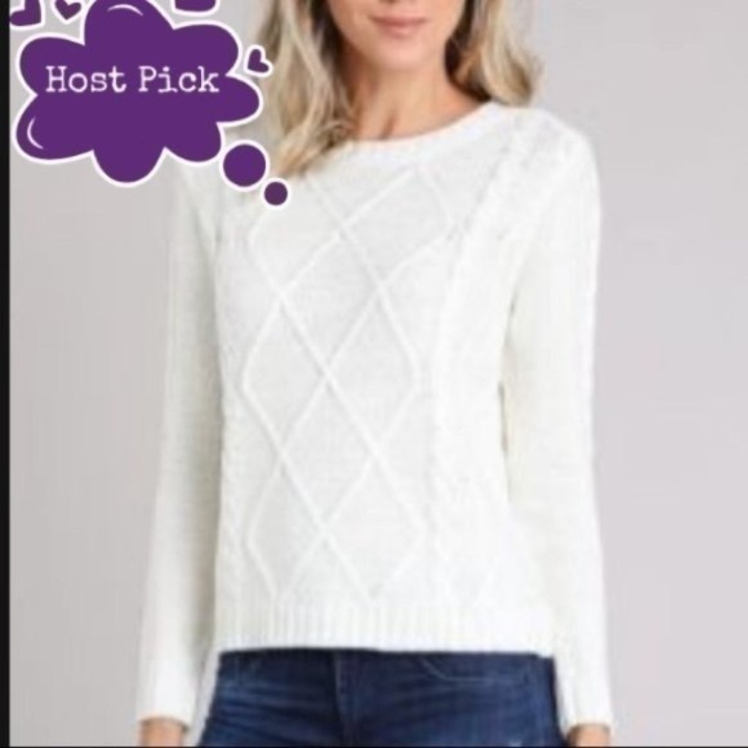 Anne Taylor Loft womens size small off white sweater