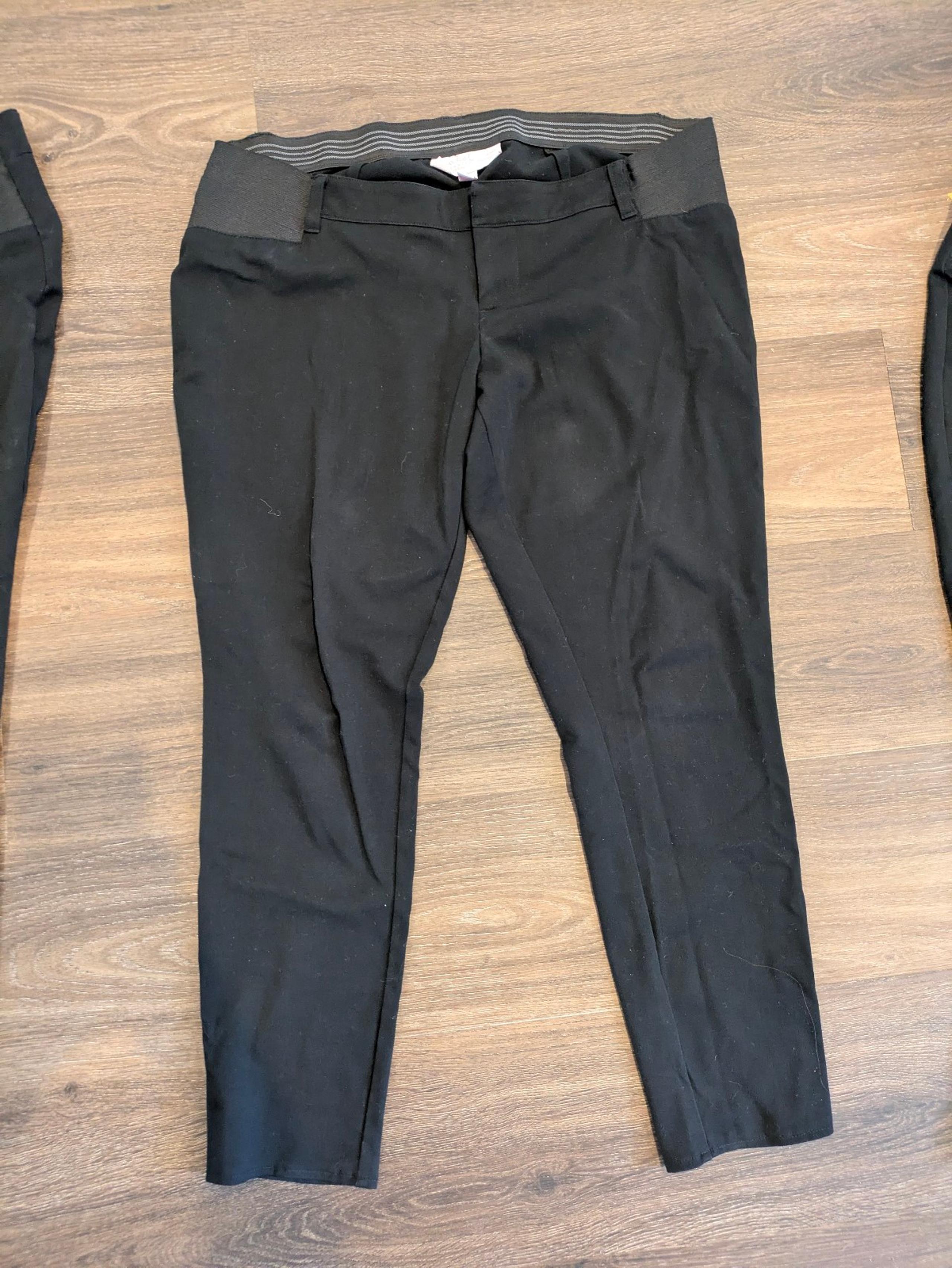 Ingrid & Isabel Black Maternity Dress Pants- Skinny Ankle- Size 12