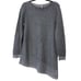 Chico's size 2 (12) colorblock asymmetrical tunic sweater long sleeve grey NWT