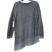 Chico's size 2 (12) colorblock asymmetrical tunic sweater long sleeve grey NWT