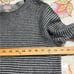 Chico's size 2 (12) colorblock asymmetrical tunic sweater long sleeve grey NWT