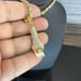CZ Micro Pave Hair Clippers Pendant with Rope Chain