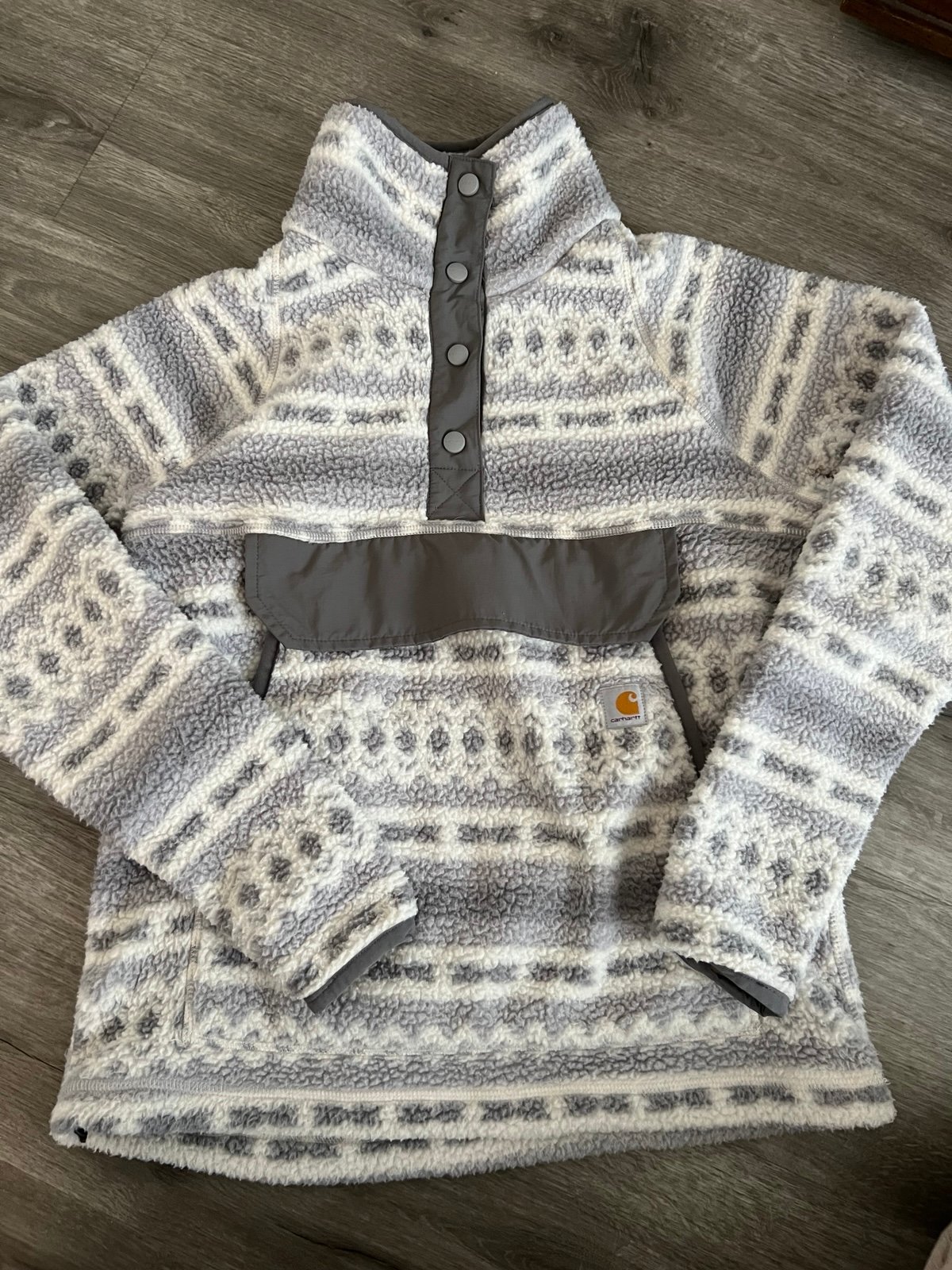 Carhartt Relaxed Fit Fleece Quarter-Snap Pullover