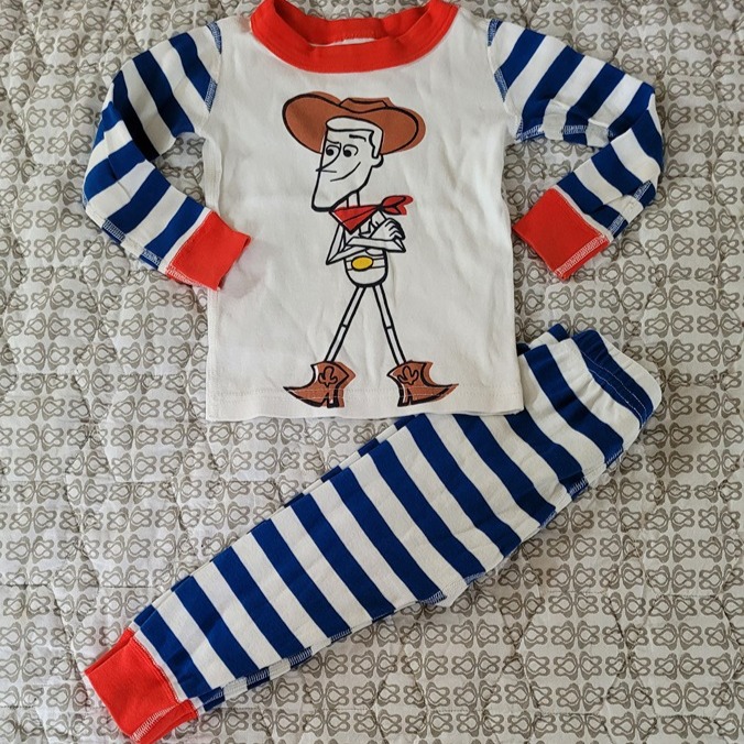 HTF Older HA Woody Pajamas