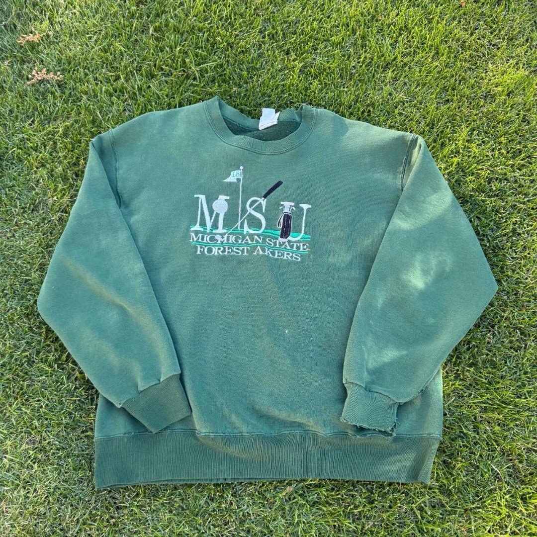 Vintage Michigan State Forest Akers Golf Course Crewneck