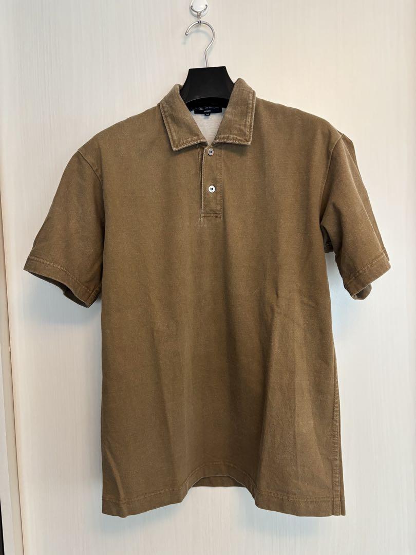 Brown Cotton Polo Shirt (Short Sleeve)