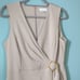 Calvin Klein Women's Faux Wrap Sheath Dress Tan Size 10
