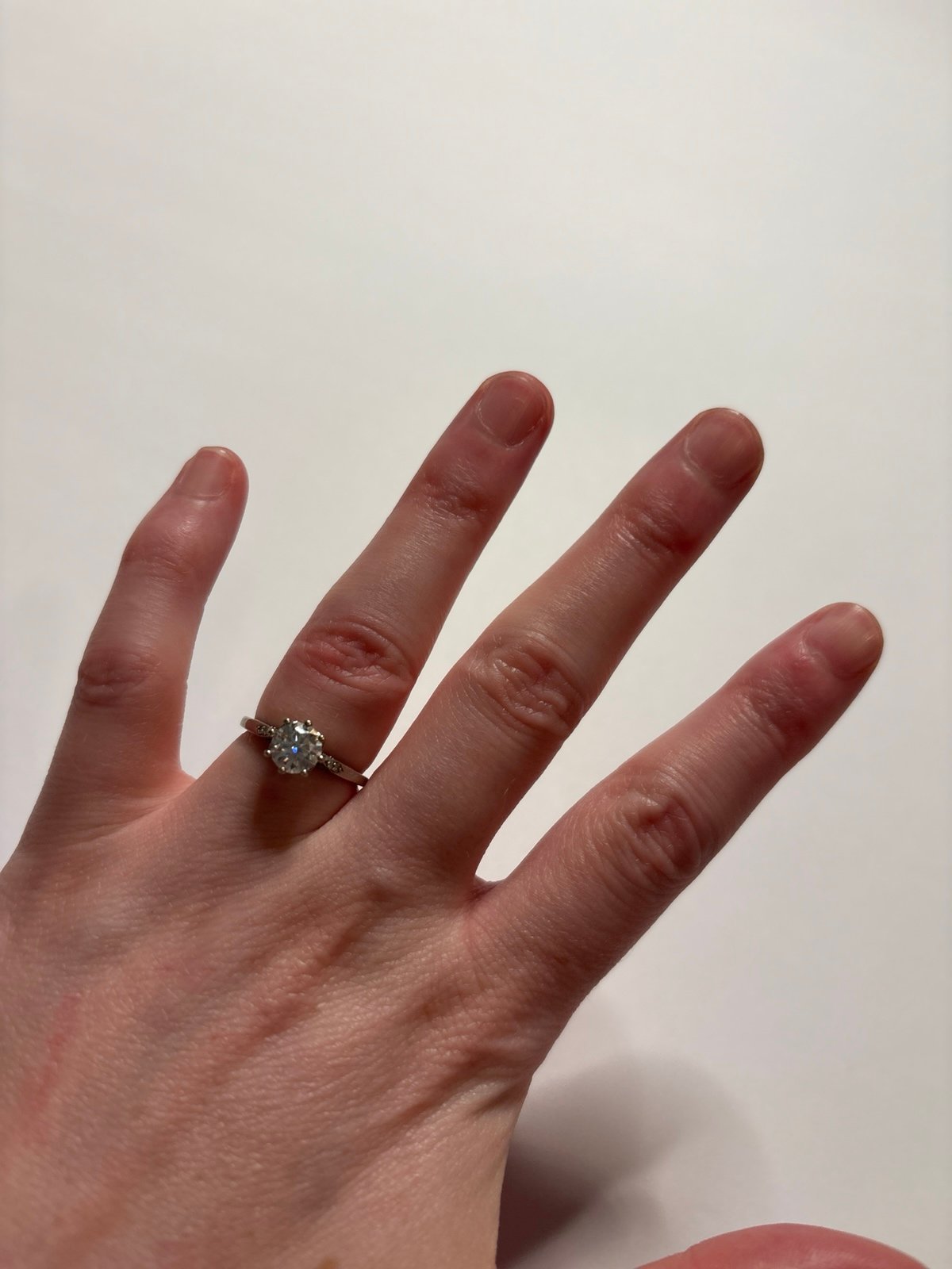 10k Moissanite Engagement Ring