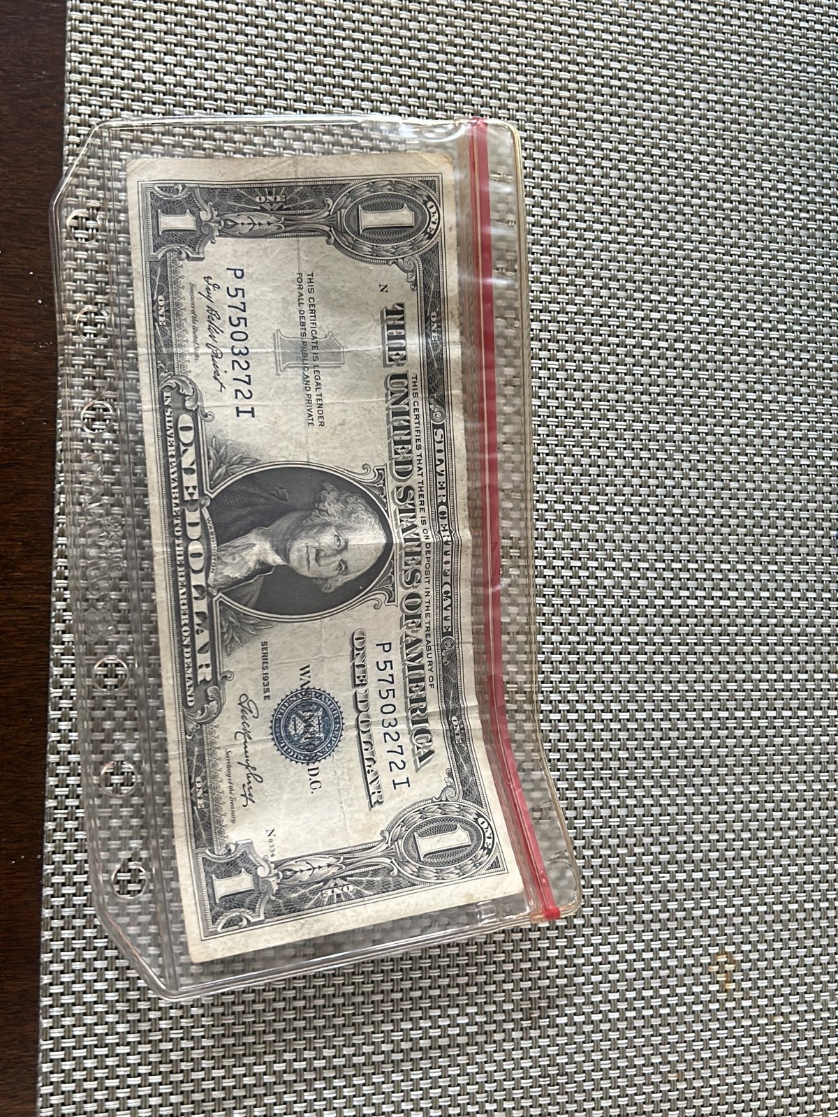 Blue note dollar bill Series 1935 E