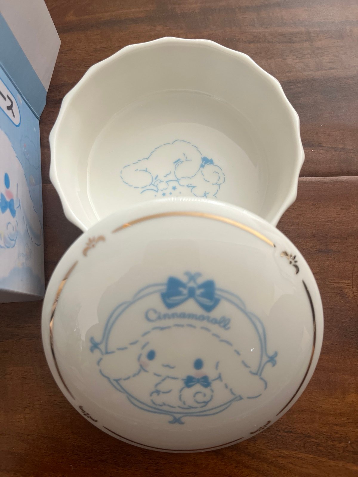 Cinnamoroll Round ceramic jewelry box