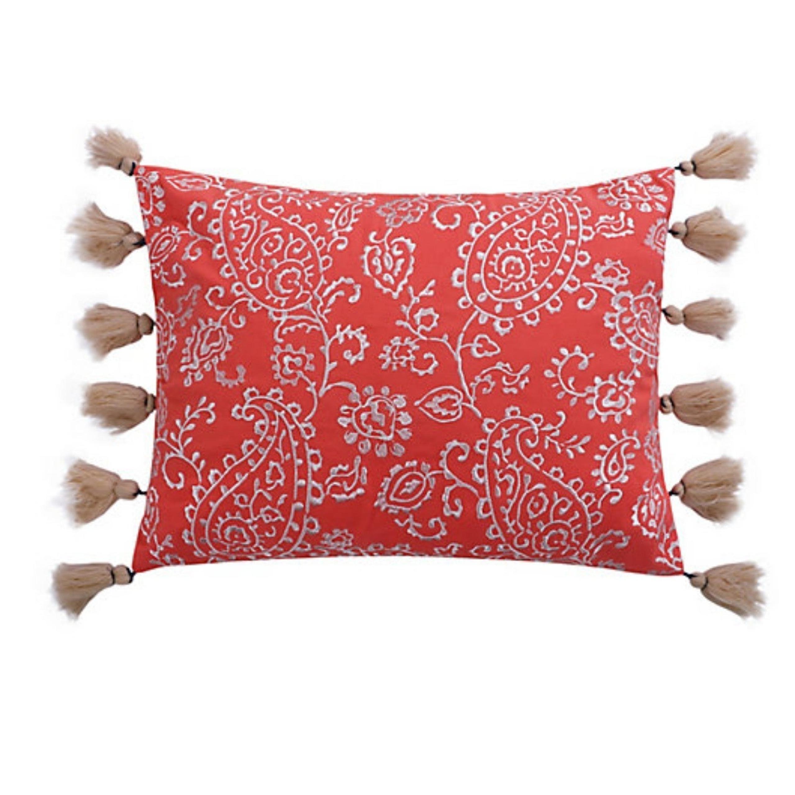 Levtex Home Caperoad Oblong Throw Pillow in Coral