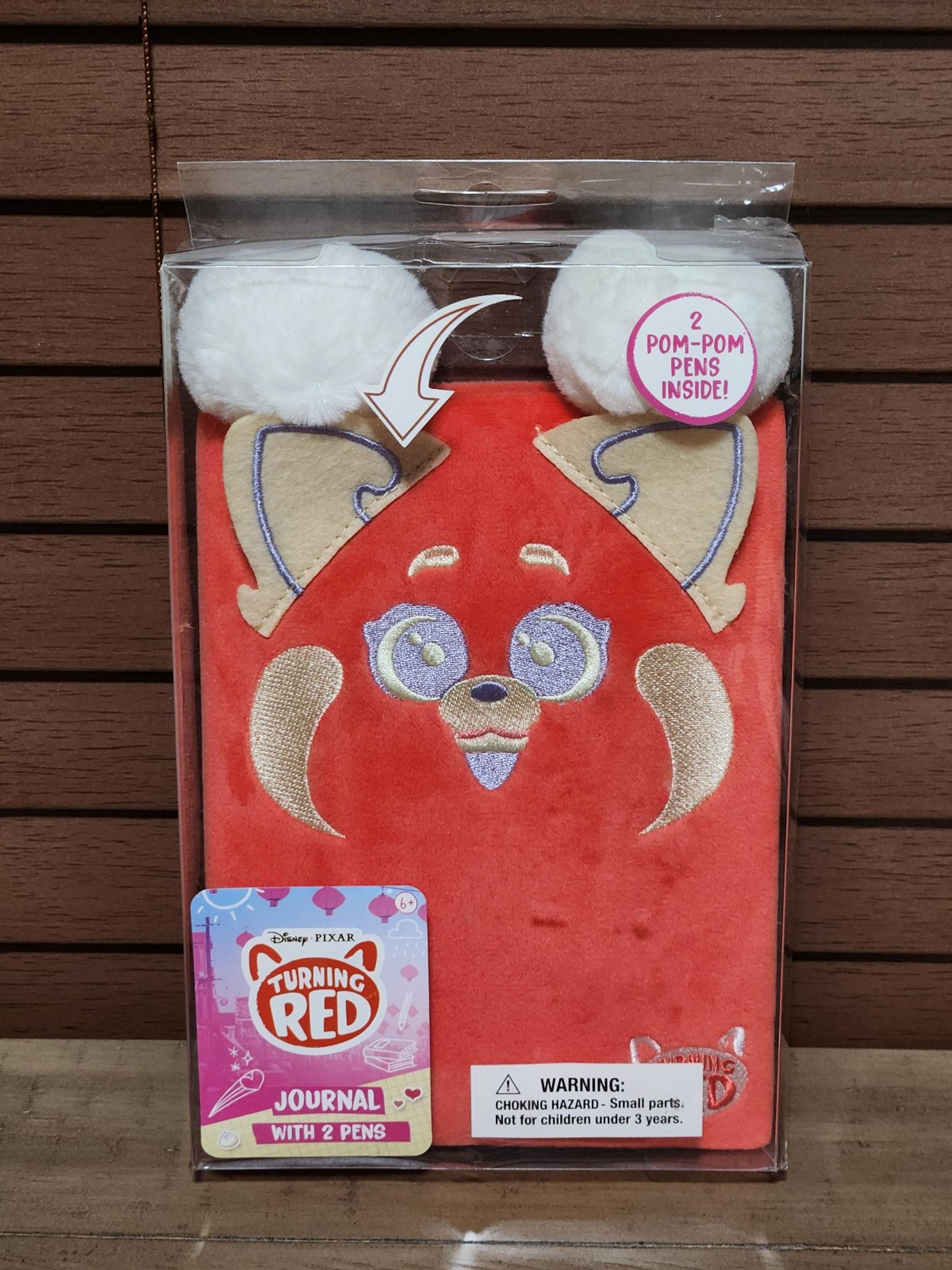 Disney PIXAR Turning Red Plush Panda Journal with 2 Pens