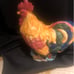 Vintage ceramic rooster cookie jar