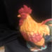 Vintage ceramic rooster cookie jar
