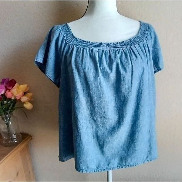 Joie off shoulder short sleeve blouse