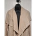 Club Monaco Shawl Collar Trench Coat Women Sz S Tan Designer Winter Workwear