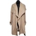 Club Monaco Shawl Collar Trench Coat Women Sz S Tan Designer Winter Workwear