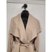 Club Monaco Shawl Collar Trench Coat Women Sz S Tan Designer Winter Workwear