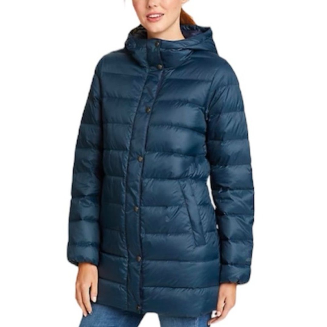 Eddie Bauer 650 Down Fill StratusTherm Lightweight Jacket Navy Size Large