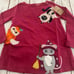 Mini boden Halloween cat tunic nwt