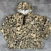 Women's Vintage Y2K Juicy Couture Cheetah Leopard Print Hoodie Sweatshirt Sz 2XL