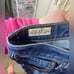 Levi’s Ribcage High Waist Straight Dark Blue Wash Wide Leg Straight Jeans