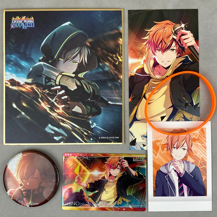 Project Sekai Vocaloid Shinonome Akito Anime Goods Lot Can Badge Shikishi Board