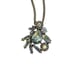 J. CREW Aurora Borealis Rhinestone Pendant 32 Long Necklace Gold Tone Chain