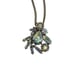J. CREW Aurora Borealis Rhinestone Pendant 32 Long Necklace Gold Tone Chain