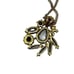 J. CREW Aurora Borealis Rhinestone Pendant 32 Long Necklace Gold Tone Chain