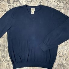 L. L. BEAN V-Neck Cotton Cashmere sweater