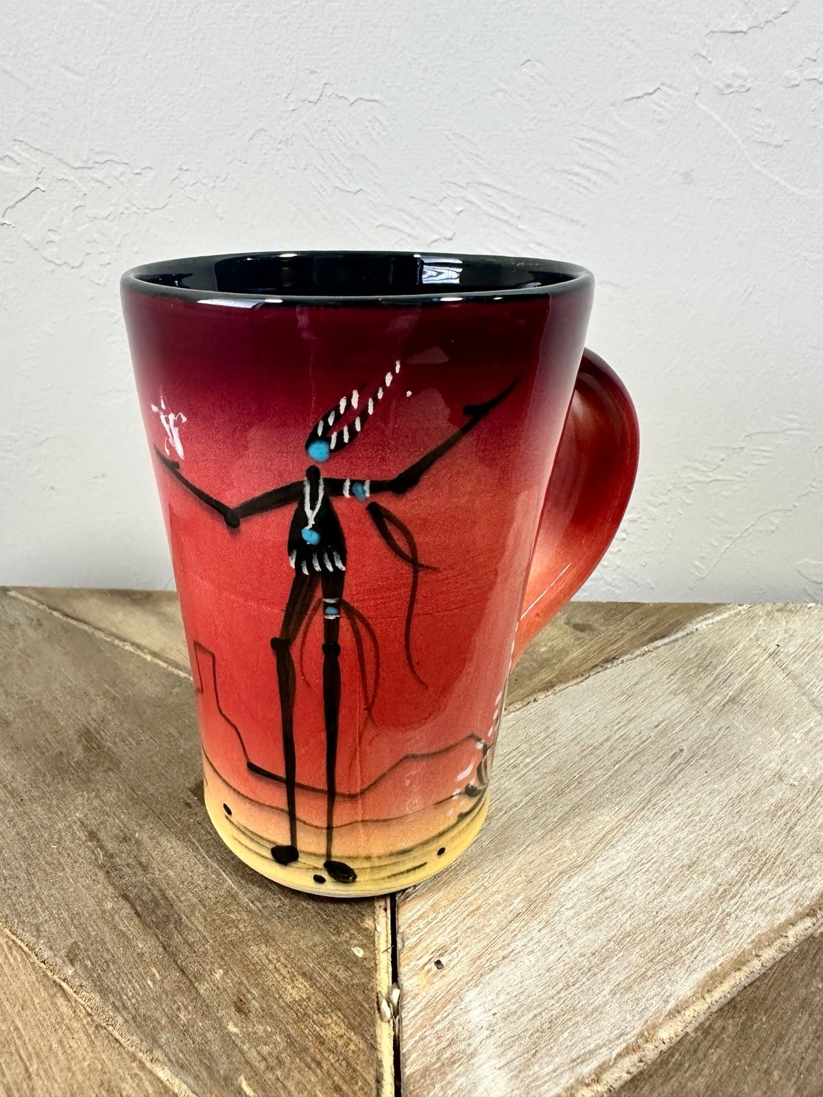 The StarKeeper Gallery Mug by Roger Allen wheel thrown pottery hand painted