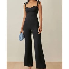 Reformation Alfred Jumpsuit in Black Size 6