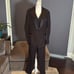 Women’s Formal Wedding Black Tuxedo 3 Piece Suit Satin Peak Lapel Size 14 NEW