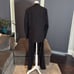 Women’s Formal Wedding Black Tuxedo 3 Piece Suit Satin Peak Lapel Size 14 NEW