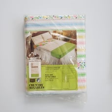 Vintage Sears Country Mixables Sunday Ribbons Full Size Fitted Sheet